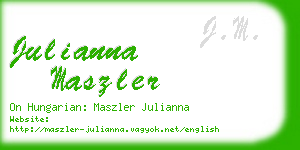 julianna maszler business card